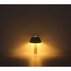 NOWA Paulin mushroom-look table lamp in green and ecru with metal shade, E27
