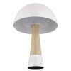 NOWA Paulin Modern Mushroom-Shaped Bedside Lamp with Cord Switch for Living Room