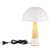 NOWA Paulin Modern Mushroom-Shaped Bedside Lamp with Cord Switch for Living Room