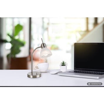 NOWA Daytona Desk Lamp / Table Lamp with Switch, E14, modern, for living room