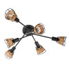 NOWA Esra 6-light ceiling spotlight, E14, modern design for living room and hallway