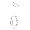 Steinhauer Sable Teardrop Pendant Light, 30 cm Length, E27, Modern Dining Room