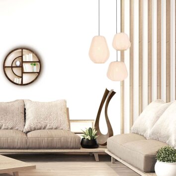 Steinhauer Sable Teardrop Pendant Light, 30 cm Length, E27, Modern Dining Room