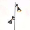 Steinhauer Preto spot floor lamp with 2 rotatable heads, GU10, 161 cm, modern