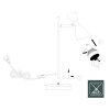 Steinhauer Preto table lamp, desk lamp with swivelling spotlight, GU10 switch