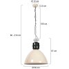 Steinhauer Frisk Industrial Pendant Light, Round Pendant Lamp, Height-Adjustable, 50 cm