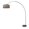 Steinhauer Curve Modern Arc Floor Lamp with Basket-Style Shade, E27