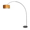 Steinhauer Curve modern arc floor lamp for dining table, arched reading light