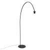 Steinhauer Curve Modern Arc Floor Lamp with Drum Shade for Living Room, 210 cm