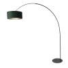 Steinhauer Curve modern arc floor lamp with E27 socket and round base for living room