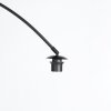 Steinhauer Curve modern arc floor lamp with E27 socket and round base for living room