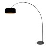 Steinhauer Curve arched floor lamp with switch and E27 for living room