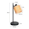 Steinhauer Bambus adjustable table lamp with switch, E14, Ø 19 cm, modern design
