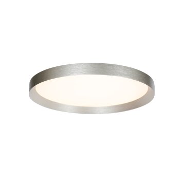 Steinhauer modern flat round LED ceiling light Flady, dimmable, 2700 Kelvin warm white