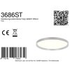 Steinhauer Flady modern LED Flush Mount Ceiling Light, 50 cm, 4600 lm, 2700K, 40W