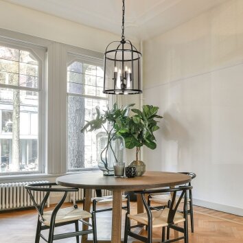 Steinhauer Pimpernel Adjustable Pendant Light 4-Light Classic Round E14 Ø 31 cm