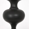 Steinhauer Ornate Table Lamp Lyons with wood pedestal and gold-lined black fabric shade
