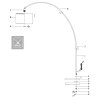 Steinhauer Solva Adjustable Arc Floor Lamp for Modern Dining and Living Room