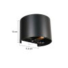 Steinhauer Logan 2-light LED wall sconce 3W 2700K 480 lm, modern semi-round design