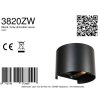 Steinhauer Logan 2-light LED wall sconce 3W 2700K 480 lm, modern semi-round design