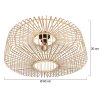 Steinhauer Bloeba Modern Round Woven Cage Pendant Light for Dining Room 60 cm E27