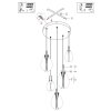 Steinhauer Glimsy modern LED ceiling light, 5-light round ceiling light