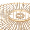 Steinhauer Pendant Light Sparkled Light, round wooden cage, height-adjustable, Length 50 cm