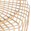 Steinhauer Pendant Light Sparkled Light, round wooden cage, height-adjustable, Length 50 cm