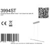 Steinhauer Bande LED 3-light linear kitchen island pendant light, height-adjustable