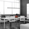 Steinhauer Bande 3-light LED height-adjustable linear pendant light for dining rooms