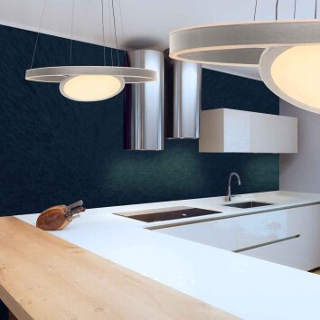 Steinhauer Ringlux LED kitchen island pendant light, 3-light, round, modern