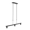 Steinhauer Stang 3-Light Dining Room Pendant Lamp 140 cm, Modern Angular Design