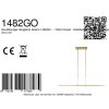 Steinhauer LED Linear Pendant Light Zelena, Memory, adjustable light colour 2200-4000 Kelvin