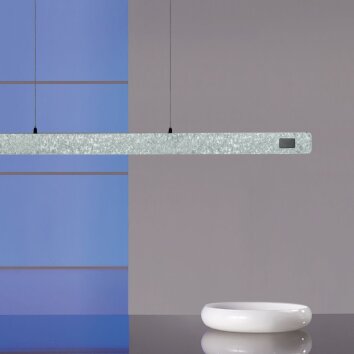 Steinhauer Fluxy verstellbare lineare LED-Pendelleuchte 120 cm, 6-flammig, modern
