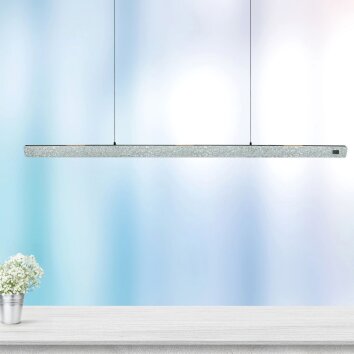 Steinhauer Fluxy LED Linear Pendant Light, Modern 9-Light