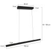 Steinhauer Fluxy LED adjustable linear pendant light 9-light 26W 4000 lm 2700K 9 cm