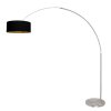 Steinhauer Sparkled Light klassische Bogenstehleuchte, Bogenlampe 240 cm mit Schalter