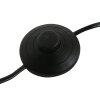 Steinhauer Stang Floor Lamp, Classic Standing Lamp with Fringed Shade, Adjustable, E27