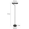 Steinhauer Mykty LED floor lamp with switch 170 cm, 2-light, 2700 K, 2600 lm, 20 W