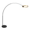 Steinhauer Ringlux LED Modern Arc Floor Lamp with Ring-Shaped Light, 2-Light, Adjustable
