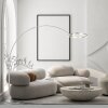 Steinhauer Ringlux LED 2-light adjustable arc floor lamp 240 cm for living room