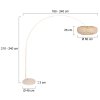 Steinhauer Sparkled Light modern adjustable single-light floor lamp with switch, 240 cm