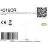 Steinhauer Sparkled Light modern adjustable single-light floor lamp with switch, 240 cm
