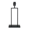 Steinhauer table lamp Stang with angular frame and gold-black fabric shade, dimmable