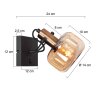 Steinhauer Glaslic adjustable wall lamp, E27 socket for bedroom and living room