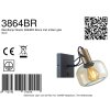 Steinhauer Glaslic adjustable wall lamp, E27 socket for bedroom and living room
