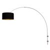 Steinhauer Sparkled Light adjustable arc floor lamp for dining room with switch