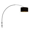 Steinhauer Sparkled Light adjustable arc floor lamp, classic E27, dining room
