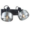 Steinhauer Glaslic 2-light wall lamp, modern adjustable bedside reading light
