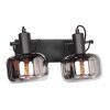 Steinhauer Glaslic 2-light wall lamp, modern adjustable bedside reading light